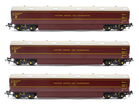 Heljan 9620 OO Gauge Newton Chambers Car Carrier Set BR Maroon (Set 1)
