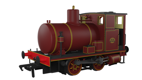 Rapido Trains 965510 OO Gauge Andrew Barclay Fireless 0-4-0 – Lined Maroon (DCC SOUND)