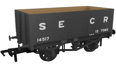 Rapido Trains 967404 OO Gauge RCH 1907 7 Plank Wagon SECR (Late) No.14517