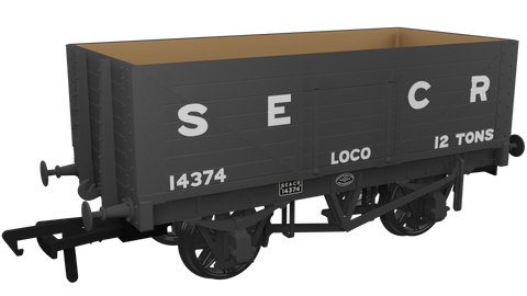 Rapido Trains 967405 OO Gauge RCH 1907 7 Plank Wagon SECR Loco Coal (Late) 14374