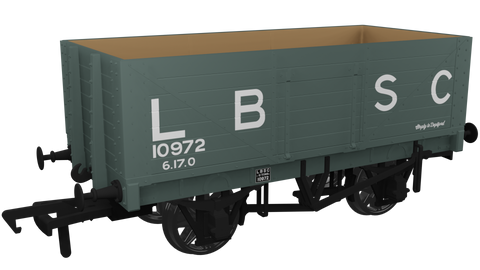 Rapido Trains 967406 OO Gauge RCH 1907 7 Plank Wagon LB&SCR No.10972