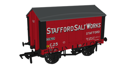 Rapido Trains 967614 OO Gauge Salt Van Stafford Salt Works No.C25