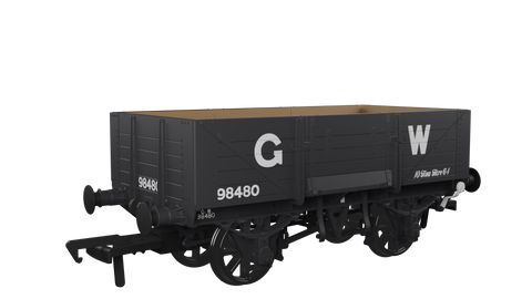 Rapido Trains 971005 OO Gauge Diagram O18 5 Plank Open Wagon-GWR No.98480
