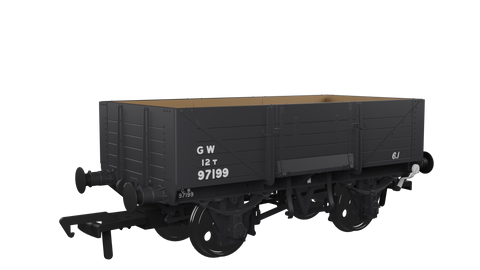 Rapido Trains 971007 OO Gauge Diagram O18 5 Plank Open Wagon-GWR No.97199