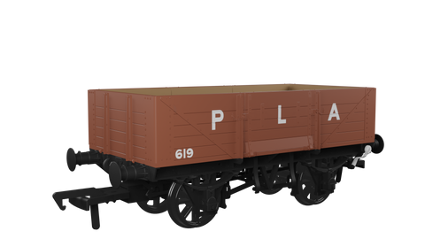 Rapido Trains 971018 OO Gauge Diagram O18 5 Plank Open Wagon-PLA 619