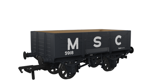 Rapido Trains 971019 OO Gauge Diagram O18 5 Plank Open Wagon-MSC 5918