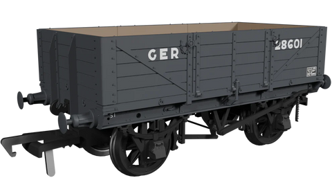 Rapido Trains 972017 OO Gauge GER Dia.17 5-plank – GER (As Preserved) No.28601