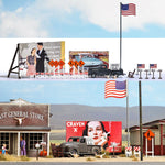 Busch 9720 HO/OO Gauge US Decoration Set Kit
