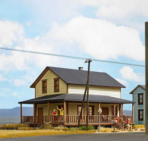 Busch 9727 HO/OO Gauge US Residential House Kit