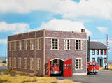 Busch 9732 HO/OO Gauge US Fire Station Kit