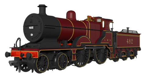 Rapido Trains 974005 OO Gauge MR 483 No.482 LMS Crimson (small letters)