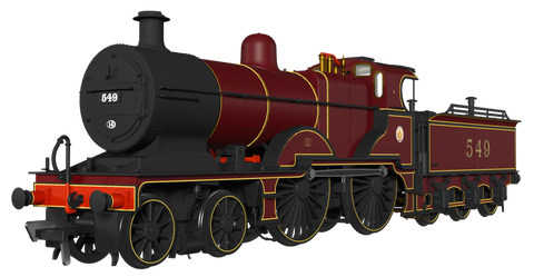 Rapido Trains 974506 OO Gauge MR 483 No.549 LMS Crimson (cabside roundel) DCC Sound