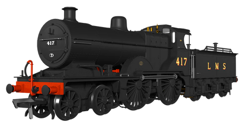 Rapido Trains 974508 OO Gauge MR 483 No.417 LMS Wartime Unlined Black DCC Sound