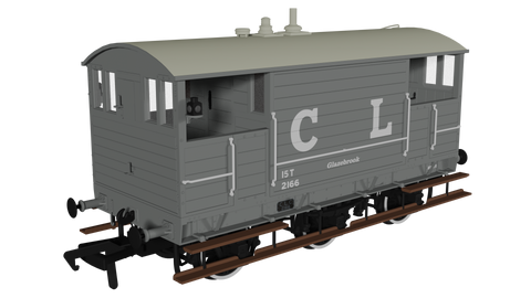 Rapido Trains 975004 OO Gauge GCR 15T 6w Brake – CLC (Early) Grey No.2166