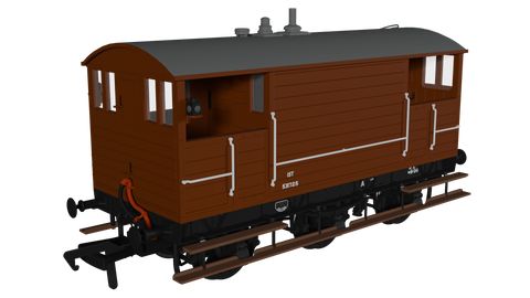 Rapido Trains 975010 OO Gauge GCR 15T 6w Brake – BR Bauxite No.531725