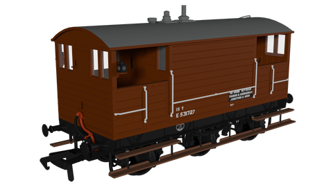 Rapido Trains 975012 OO Gauge GCR 15T 6w Brake – BR Bauxite No.E531727