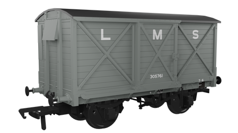 Rapido Trains 976008 OO Gauge CR Dia.67 10t Van – LMS (pre-36) No.305761