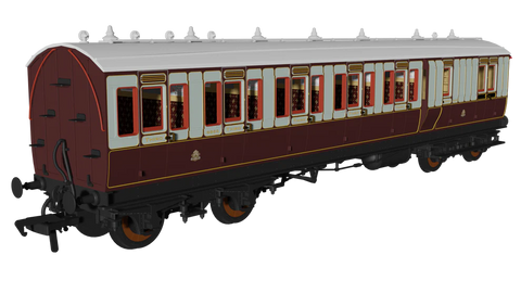 Rapido Trains 978010 OO Gauge LNWR ‘Evolution’ Non-Corridor Brake Third No.6665