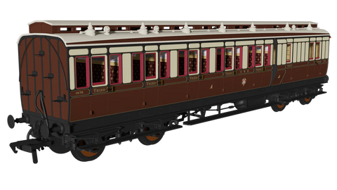 Rapido Trains 978014 OO Gauge GWR ‘Evolution’ Non-Corridor Brake Third No.1476