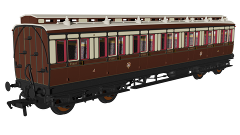 Rapido Trains 978135 OO Gauge GWR (pre-1904) ‘Evolution’ Non-Corridor First No.14