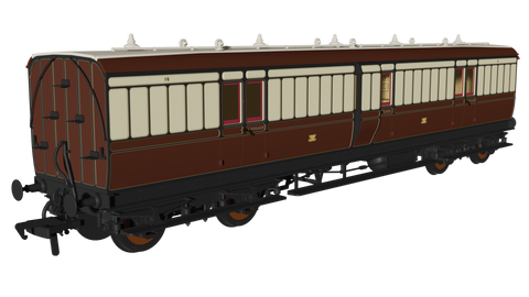 Rapido Trains 978136 OO Gauge GWR (pre-1904) ‘Evolution’ Non-Corridor Full Brake No.18