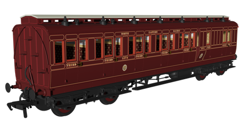 Rapido Trains 978150 OO Gauge NER ‘Evolution’ Non-Corridor Brake Third No.1374