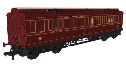 Rapido Trains 978154 OO Gauge NER ‘Evolution’ Non-Corridor Full Brake No.291