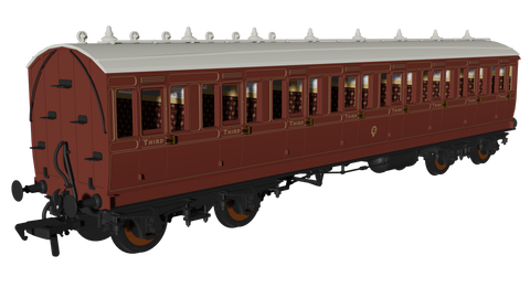 Rapido Trains 978203 OO Gauge LBSC Mahogany 'Evolution' Non-Corridor Third No.538