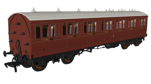 Rapido Trains 978205 OO Gauge LBSC Mahogany 'Evolution' Non-Corridor First No.81