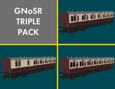 Rapido Trains 978207 OO Gauge GNoSR 'Evolution' Non-Corridor Carriage Pack