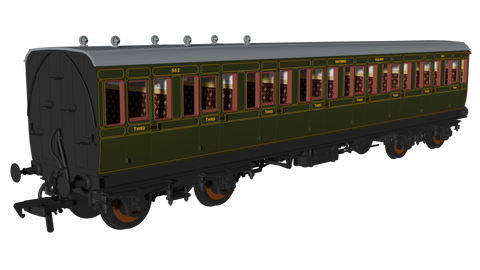 Rapido Trains 978215 OO Gauge SR Olive 'Evolution' Non-Corridor Third No.562