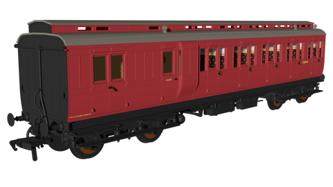 Rapido Trains 978226 OO Gauge BR Crimson 'Evolution' Non-Corridor Carriage Brake Third No.E51854E