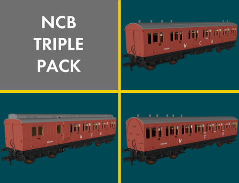 Rapido Trains 978237 OO Gauge NCB 'Evolution' Non-Corridor Carriage Pack