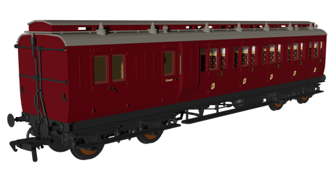 Rapido Trains 978243 OO Gauge Generic Crimson 'Evolution' Non-Corridor Carriage Brake Third