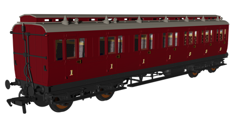 Rapido Trains 978244 OO Gauge Generic Crimson 'Evolution' Non-Corridor Composite