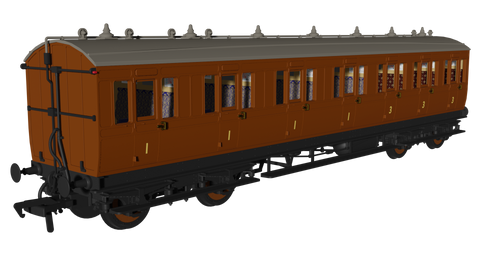 Rapido Trains 978246 OO Gauge Generic Brown 'Evolution' Non-Corridor Composite