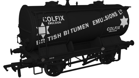 Rapido Trains 981006 OO Gauge Ammonium Nitrate / Chemical Tank Wagon – British Bitumen Emulsions ‘Colfix’ No.82