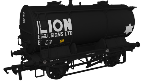Rapido Trains 981008 OO Gauge Ammonium Nitrate / Chemical Tank Wagon – Lion Emulsion No.B83