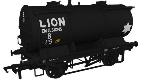 Rapido Trains 981009 OO Gauge Ammonium Nitrate / Chemical Tank Wagon – Lion Emulsion No.B89