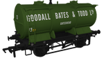 Rapido Trains 981012 OO Gauge Ammonium Nitrate / Chemical Tank Wagon – Goodall, Bates & Todd No.13