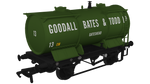 Rapido Trains 981012 OO Gauge Ammonium Nitrate / Chemical Tank Wagon – Goodall, Bates & Todd No.13