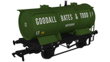 Rapido Trains 981012 OO Gauge Ammonium Nitrate / Chemical Tank Wagon – Goodall, Bates & Todd No.13