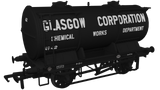 Rapido Trains 981013 OO Gauge Ammonium Nitrate / Chemical Tank Wagon – Glasgow Corporation Chemical Department No.42