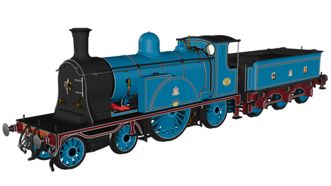 Rapido Trains 982001 OO Gauge Caledonian Single No.123 – CR Blue Railtour Condition