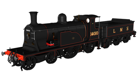 Rapido Trains 982503 OO Gauge Caledonian Single – LMS Lined Black No.14010 (DCC Sound)