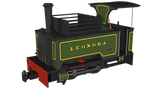 Rapido Trains 986502 OO-9 Gauge Kerr Stuart Sirdar ‘Leonora’ – Lined Green DCC FITTED