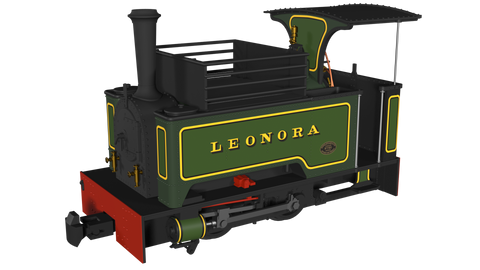 Rapido Trains 986502 OO-9 Gauge Kerr Stuart Sirdar ‘Leonora’ – Lined Green DCC FITTED