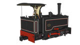 Rapido Trains 986503 OO-9 Gauge Kerr Stuart Sirdar – Lined Black DCC FITTED