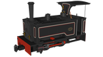 Rapido Trains 986503 OO-9 Gauge Kerr Stuart Sirdar – Lined Black DCC FITTED