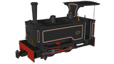Rapido Trains 986503 OO-9 Gauge Kerr Stuart Sirdar – Lined Black DCC FITTED